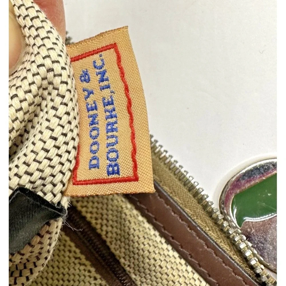 Dooney & Bourke 1975 Anniversary East West Hobo Purse Shoulder Brown Leather